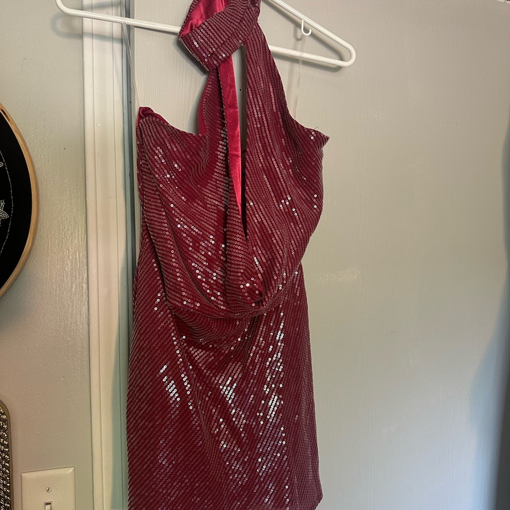 Peppermayo Red Halter Bodycon Dress
